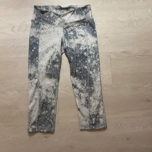 Splatter workout capri leggings